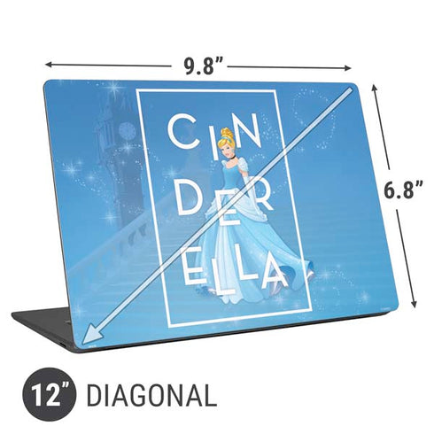 Disney Princess Magical Cinderella Universal Laptop 12in (9.8 x 6.8in) Skin